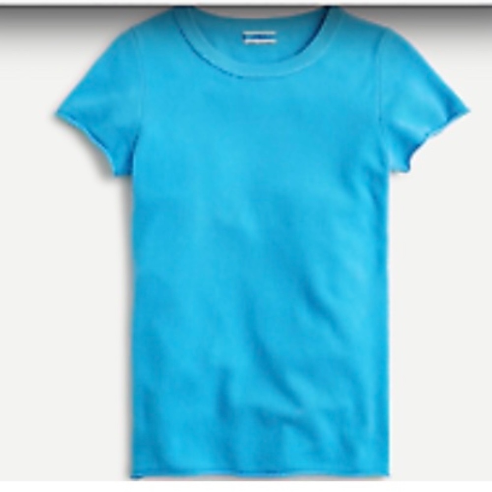 J.Crew Cashmere Tee in Blue XXS